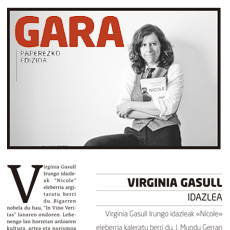 Entrevista para el periódico Gara - Suplemento cultural Gaur8 edición impresa y online.