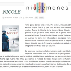 Reseña de Nicole en el Blog Libros por Doquier