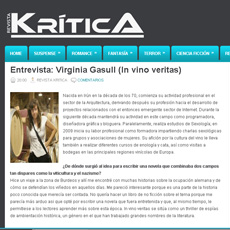 Entrevista en Revista Kritica