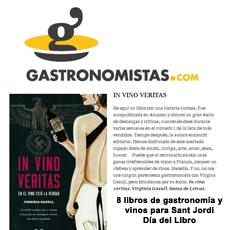 8 libros de gastronomía y vinos para Sant Jordi-Día del Libro por gastronomistas.com